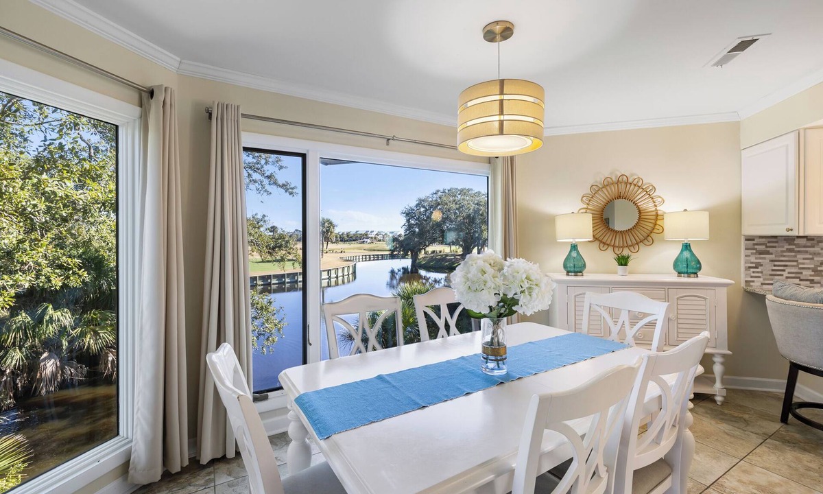 Spinnaker Beachhouses House | 3-5 Min walk to Seabrook beaches with Golf & Lagoon views! Amenity Card included