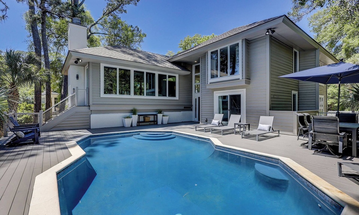 Oceanside House | 4th Row Ocean on Beach Path - Dog Friendly - Private Pool - Sea Pines Home