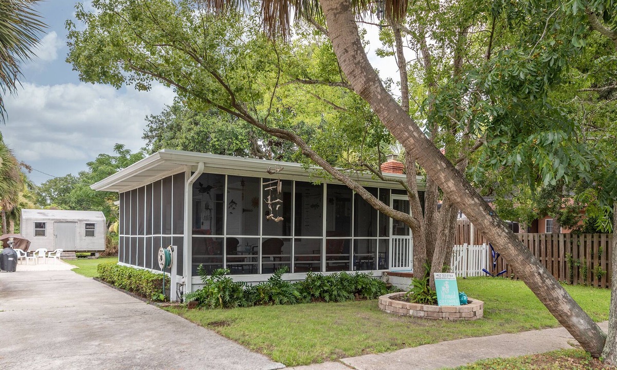 Savannah Beach Cottage | A Little Salty All PETS Screen Porch Beach