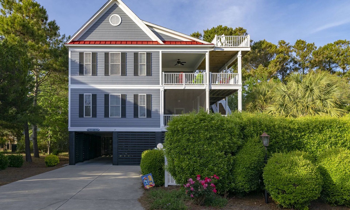 North Litchfield Beach House | Beach house with private swimming pool at North Litchfield Beach in Pawleys Island.