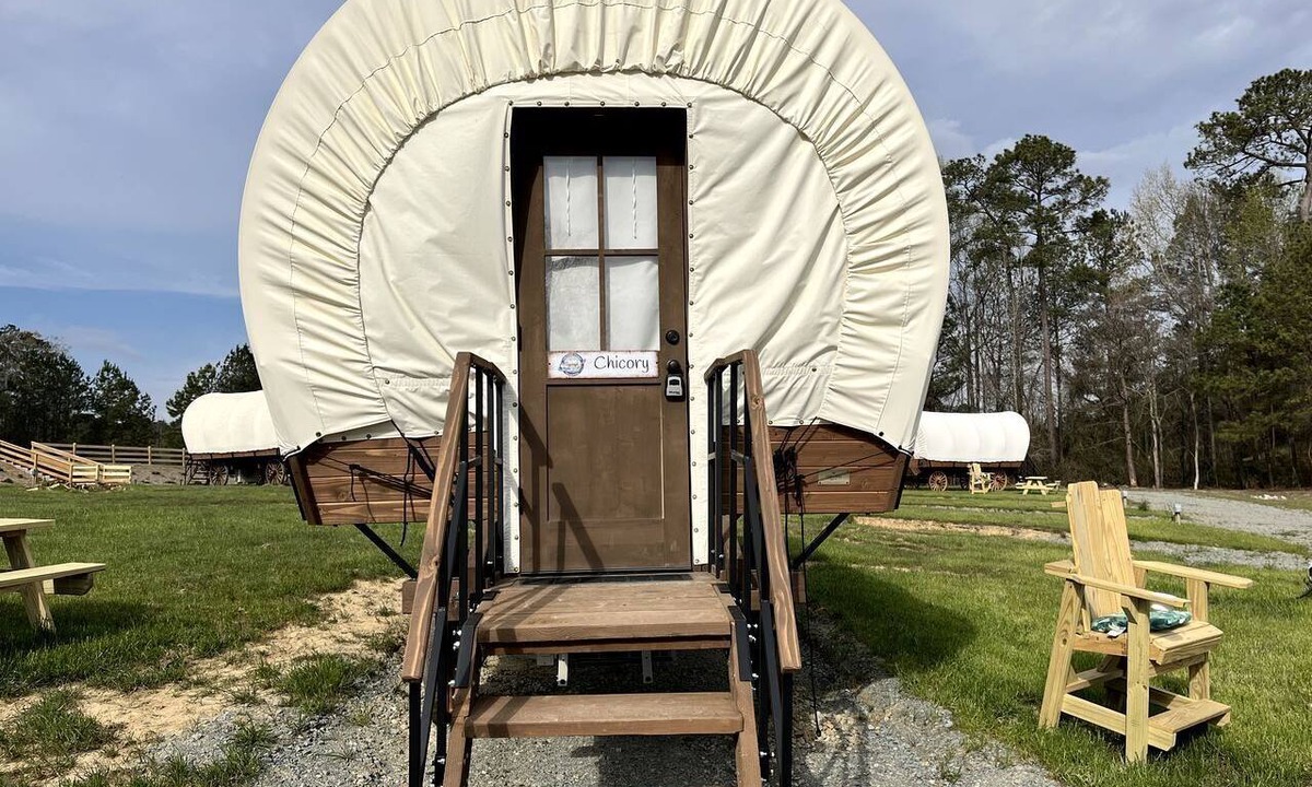 Lillington House | Cape Fear River Glamping at this Lovely Covered Wagon in Lillington, North Carolina