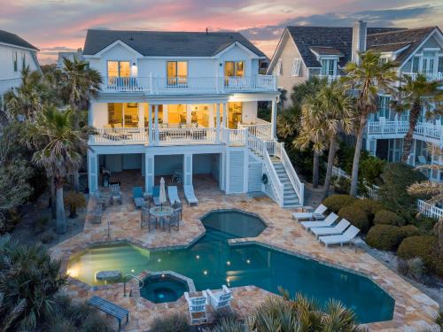 Isle of Palms House | Coastal Sunrise Ocean Front on Ocean Blvd. Private Pool/hot tub, stunning ocean views!