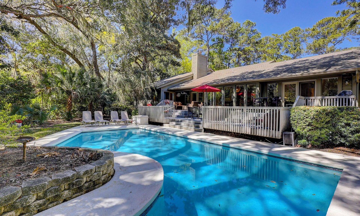 Heritage Woods House | Five Bedroom Sea Pines Home - Close to Beach - Private Pool + Outdoor Deck
