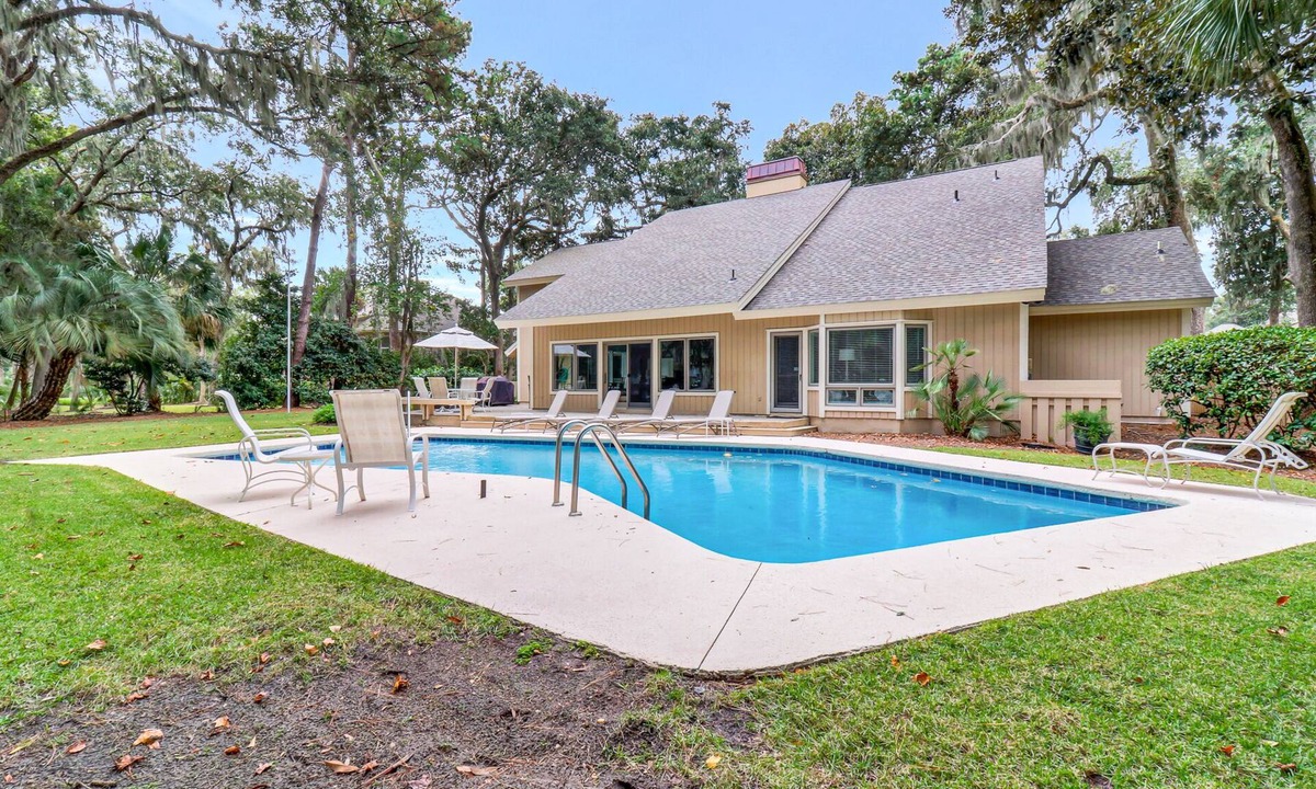 Heritage Woods House | Four Bedroom Sea Pines Home - View of Harbourtown Golf Links - Dog Friendly!