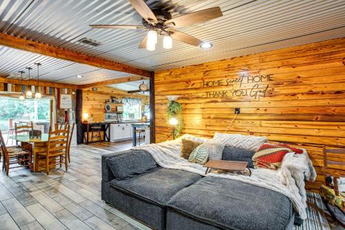 Orangeburg County House | Glamping Cabin on Private Pond w/Deck