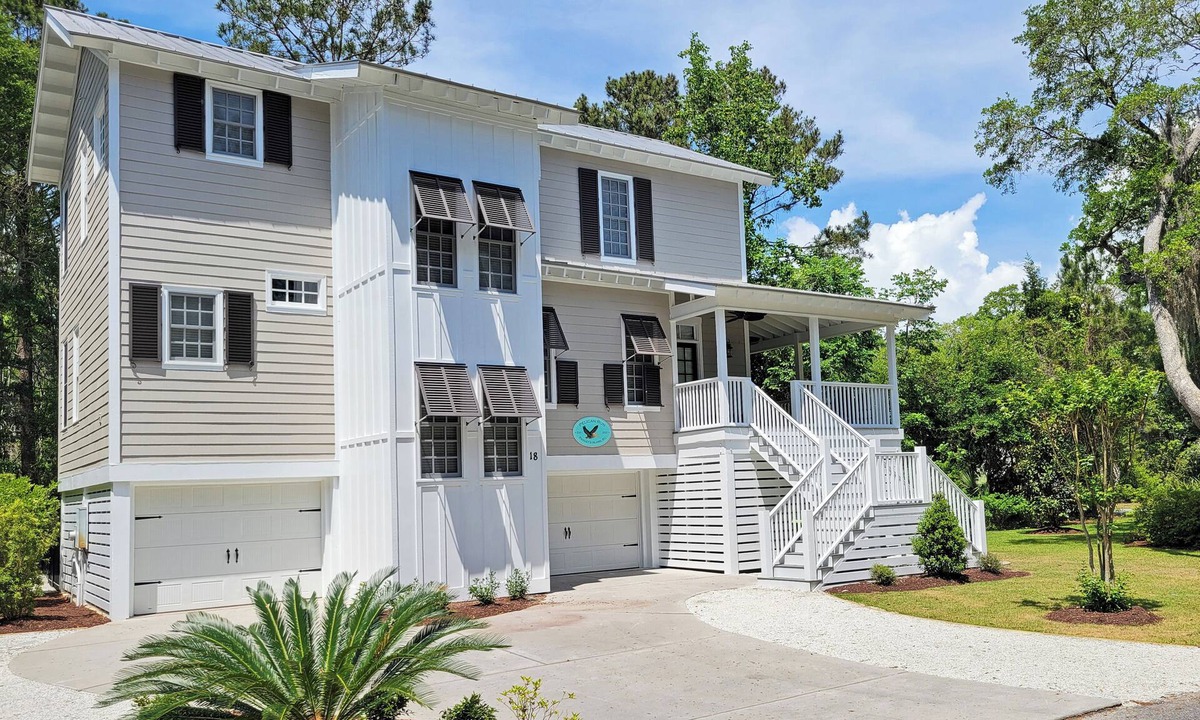 North Litchfield Beach House | Handsome Raised Beach House, Communal Pool, Shortcut to Beach, Adult Dog Welcome