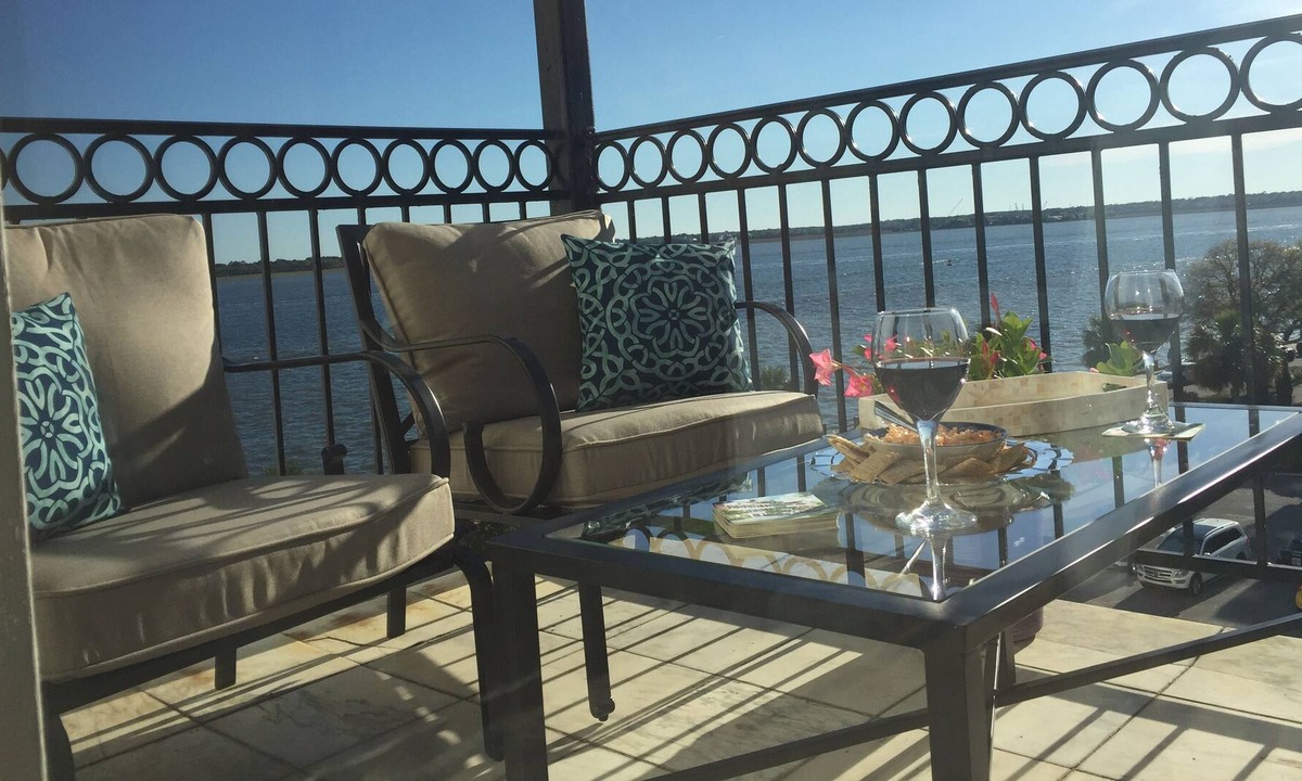 South of Broad Condo | Historic Charleston – South of Broad with Gorgeous Water and Sunset Views
