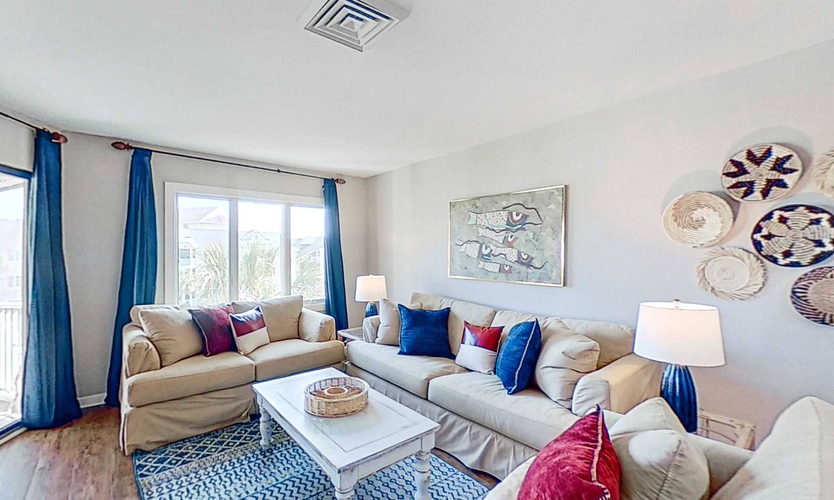 Isle of Palms House | Lovely top floor villa in Wild Dunes with partial ocean views, pool, & W/D