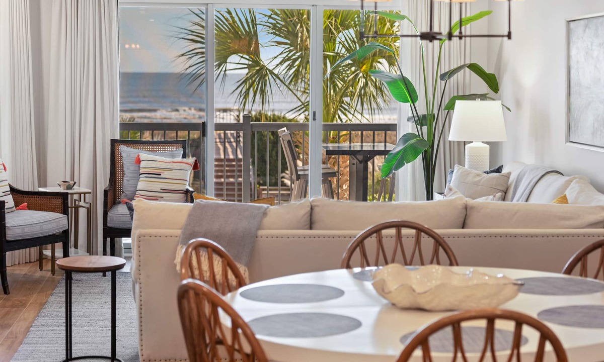 Isle of Palms Condo | LUXURIOUS Newly Renovated OCEANFRONT Condo. PRIVATE PORCH w/BEACH & POOL access!