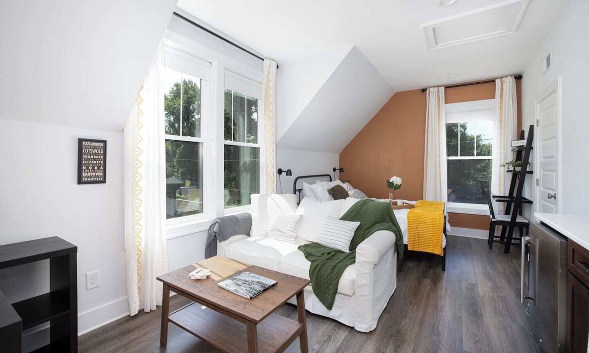 Villa Heights House | Modern Farmhouse Loft in NoDa | Views/Parking