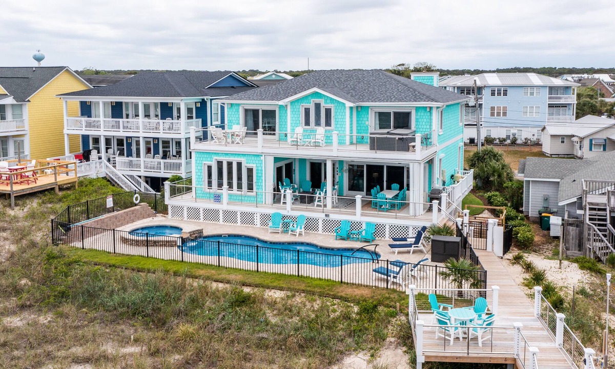 Carolina Beach House | Siren's Song-Gorgeous Oceanfront House with Pool and Spa!