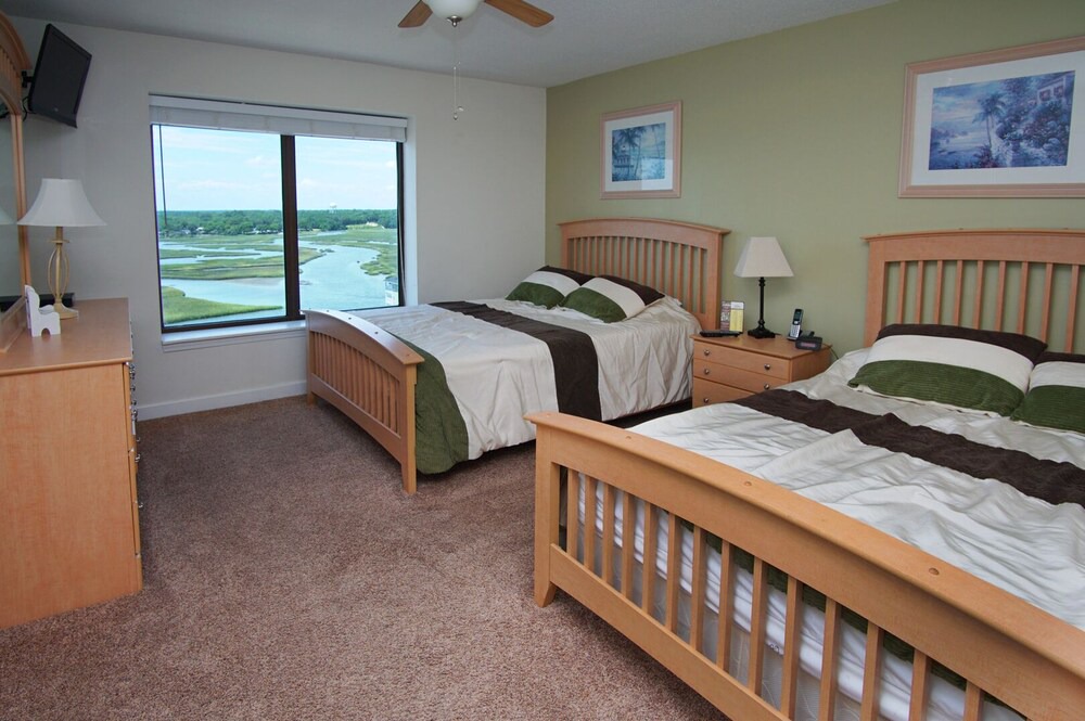 Cherry Grove Beach Condo | Steps from the ocean, spacious condo w/fitness center, indoor and outdoor pools, hot tub