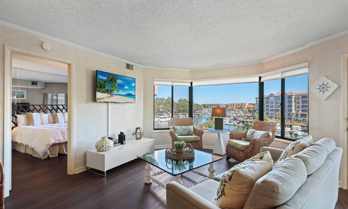 Shelter Cove Condo | Stunning Marina Views ; Bike to the Beach!