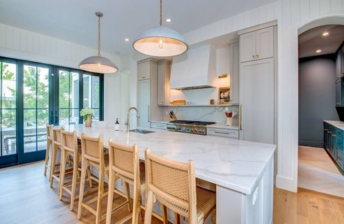 Isle of Palms House | 1 block to beach! 500 Carolina Blvd. 5 bd, private pool, screened-in porches