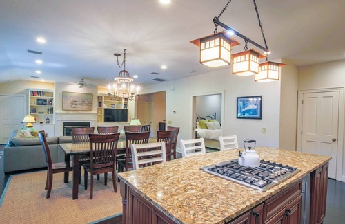 West Beach House | 10 Min Walk to Beach; Dog Friendly, One Level Home w Golf Course Views