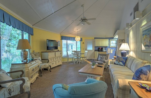 Night Heron Villa | 28 Night Heron - 2 Bedroom Villa with Comfy Sun Room & Easy Walk to Beach!