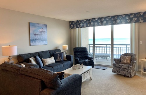 Ocean Drive Condo | BEAUTIFUL BEACHFRONT Condo- Quiet Pool Hot Tub Lazy River Aug SPECIALS