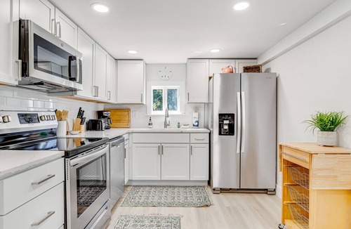 Folly Beach House | Beautiful home one block from the beach with terraces, two kitchens, & fast WiFi