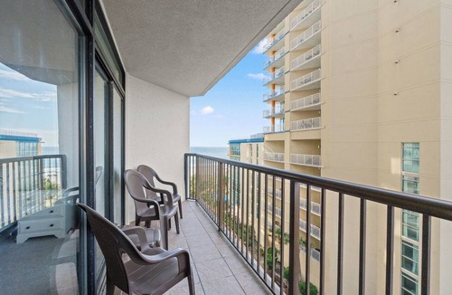 Myrtle Beach Condo | Beautiful ocean views from the balcony in this popular resort