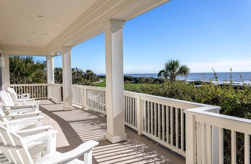Kiawah Island House | Beautiful Oceanfront Home, Amazing Ocean and Golf Course Views; Community Pool!