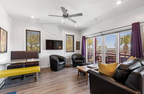 Folly Beach Hotel | Boutique Hotel Folly Room 1: King Suite with large private balcony in the heart of Folly Beach