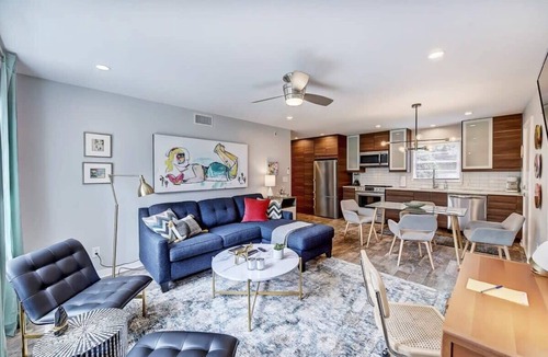 Cherry Condo | Boutique Myers Park King Suite · Parking · near Atrium CMC & Stadium
