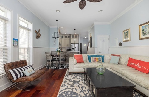Waters Edge House | Charming 3BR Folly Beach Townhome: Water Views, Pool Access & Steps to Fun
