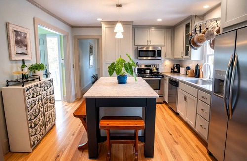 Westside Condo | Designer 2BR Historic Condo Near Hampton Park Private Balconies