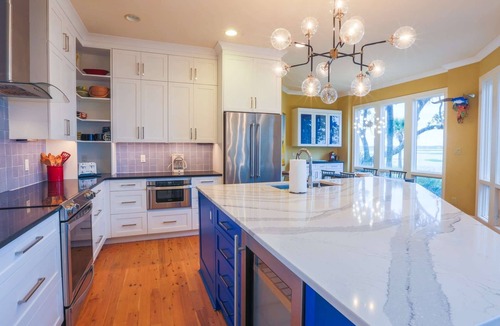 West Beach House | Enjoy Stunning Marsh & Tidal Water Views in This Renovated Home w/Chef's Kitchen & Custom Finishes