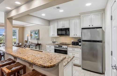 South Beach Villa | Enjoy Views of Calibogue Sound from Private Deck