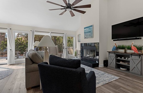Lawton Woods House | Evening Ember ~ Spa, Fire Pit, Pool Access, Pets ~ 90 Lawton Road ~ Sea Pines