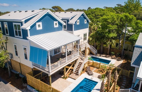 Folly Beach House | Folly's Premier Group Rental | 10BR Triplex w/3 Pools, 1 Block to Beach