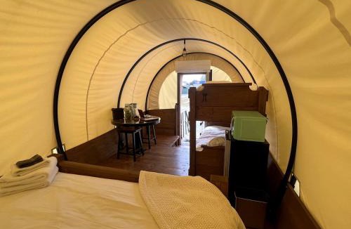Lillington House | Go Glamping in North Carolina at this Wonderful Riverside Covered Wagon in Lillington