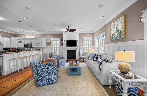 North Litchfield Beach House | Handsome Raised Beach House, Communal Pool, Shortcut to Beach, Adult Dog Welcome