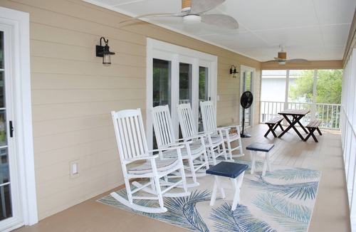 North Litchfield Beach House | Home with screened porch located at North Litchfield Beach in Pawleys Island.