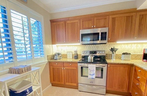Arcadian Shores Villa | Kingston Resort: Ground floor, 7 min walk to beach, two decks