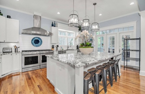 North Litchfield Beach House | Large 8 bedroom second row beach home with private heated* saltwater swimming pool & hot tub.