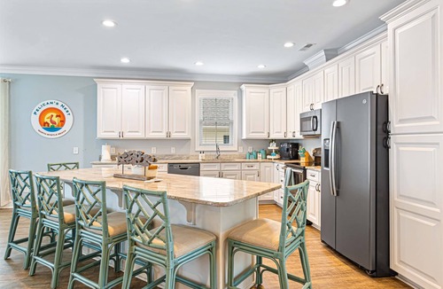 Crescent Beach House | Luxe Home w/Free Htd Pool, 50 Steps to Beach, Elevator, Putting Green, Tiki Bar