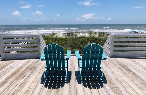 Folly Beach House | “MILLION DOLLAR “views from this ocean front Folly Beach original cottage !