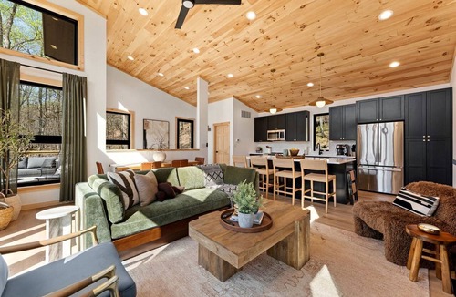 Wardensville House | Modern Mountain Retreat with Hot Tub in Lost City, West Virginia
