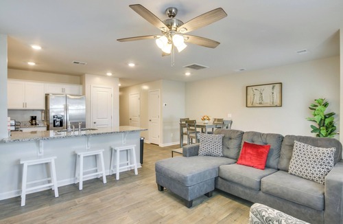 Sumter House | Near Base & Shopping: Modern Sumter Townhome!