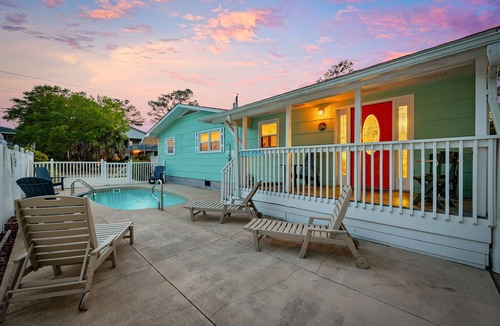 Surfside Beach House | Near Ocean, Beach & Water, Pvt. One Level Home,Pool, Porches,Golf Cart, Extras!