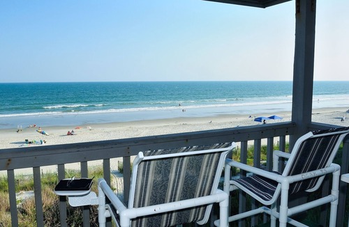 Crescent Beach Condo | Ocean Front with Incredible Views -wifi, pool, corner unit, in-unit washer/dryer