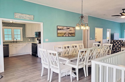 North Litchfield Beach House | Oceanfront House, Screen Porch, Boardwalk, Volleyball Sand Court, Game Room
