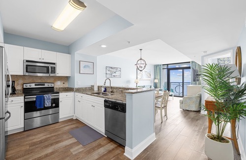 Myrtle Beach Condo | Oceanfront, steps to the beach! Sleeps 10 with pools, lazy rivers & family fun!