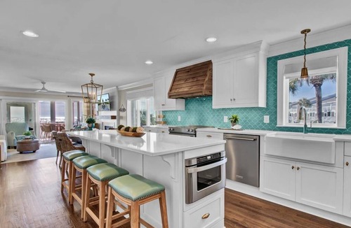 Isle of Palms Villa | Panoramic Ocean Views | Renovated Villa Steps to Beach & Pool