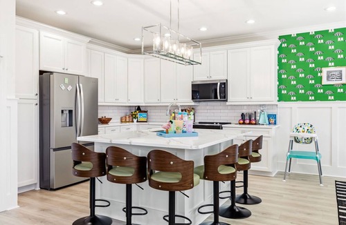 Crescent Beach House | Pop Art Coastal. Luxury Oceanview Estate .Sleeps 24. Pool· Spa · Golf Simulator
