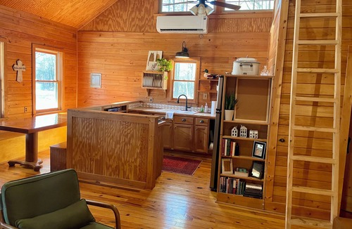 Summerton Cabin | Private Farm Stay on 30-Acres with Fish Pond + Sleeps 8