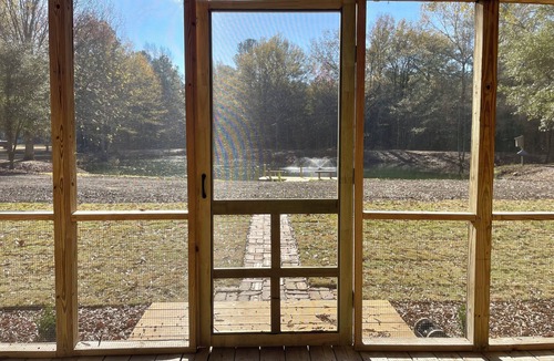 Summerton Cabin | Private Farm Stay on 30-Acres with Fish Pond + Sleeps 8