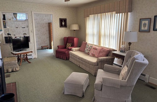 Gibsonville House | Quaint mid- century home with a great porch to relax on and enjoy nature.